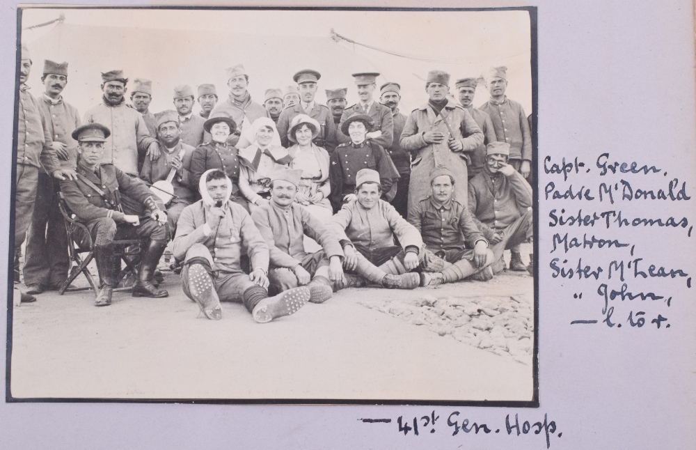 Very Interesting Great War Photograph Album and Scrap Album of the Canadian Army Medical Corps in Sa - Image 18 of 29