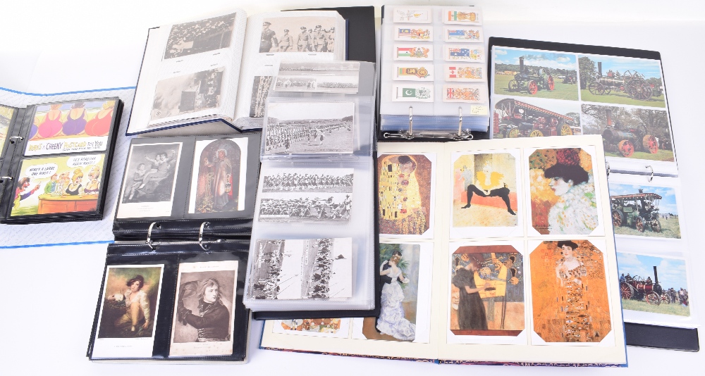 7x Albums of Mixed Postcards and Cigarette Cards