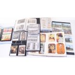 7x Albums of Mixed Postcards and Cigarette Cards