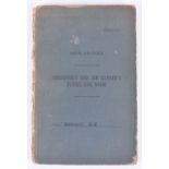 Royal Air Force Observer's and Air Gunner's Flying Log Book of 1125763 Sgt Arthur Robert Bennett