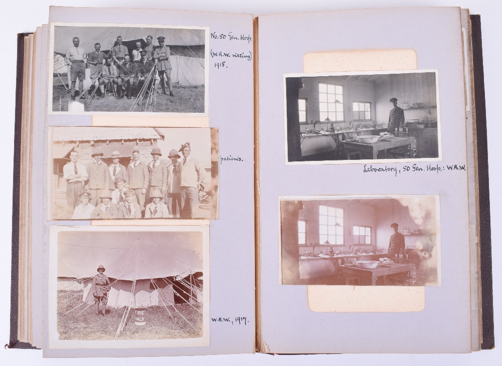 Very Interesting Great War Photograph Album and Scrap Album of the Canadian Army Medical Corps in Sa - Image 20 of 29