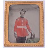 Victorian Coloured Ambrotype Photograph