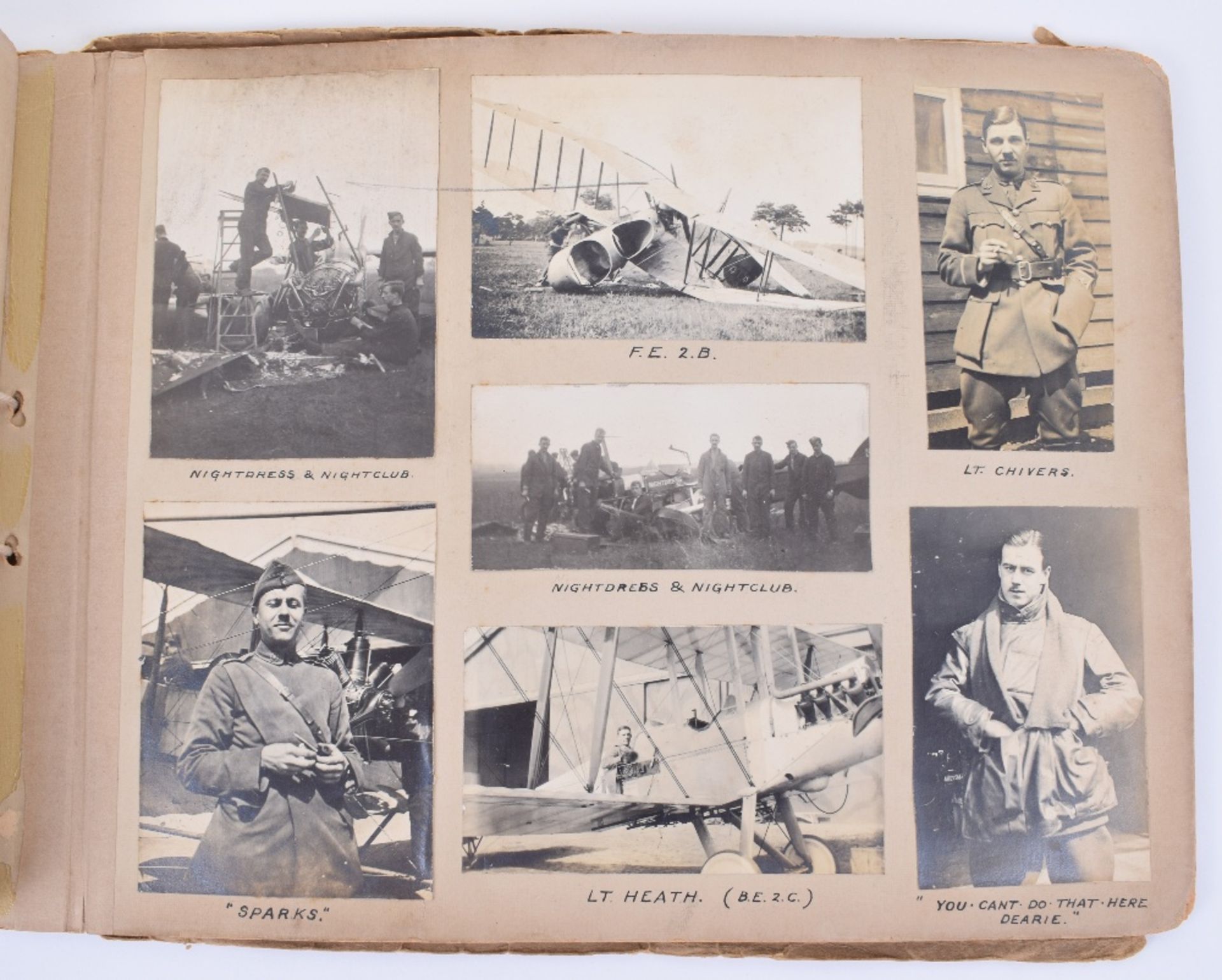 Important Photograph Album of a WW1 Royal Flying Corps Home Defence Squadron - Image 12 of 38