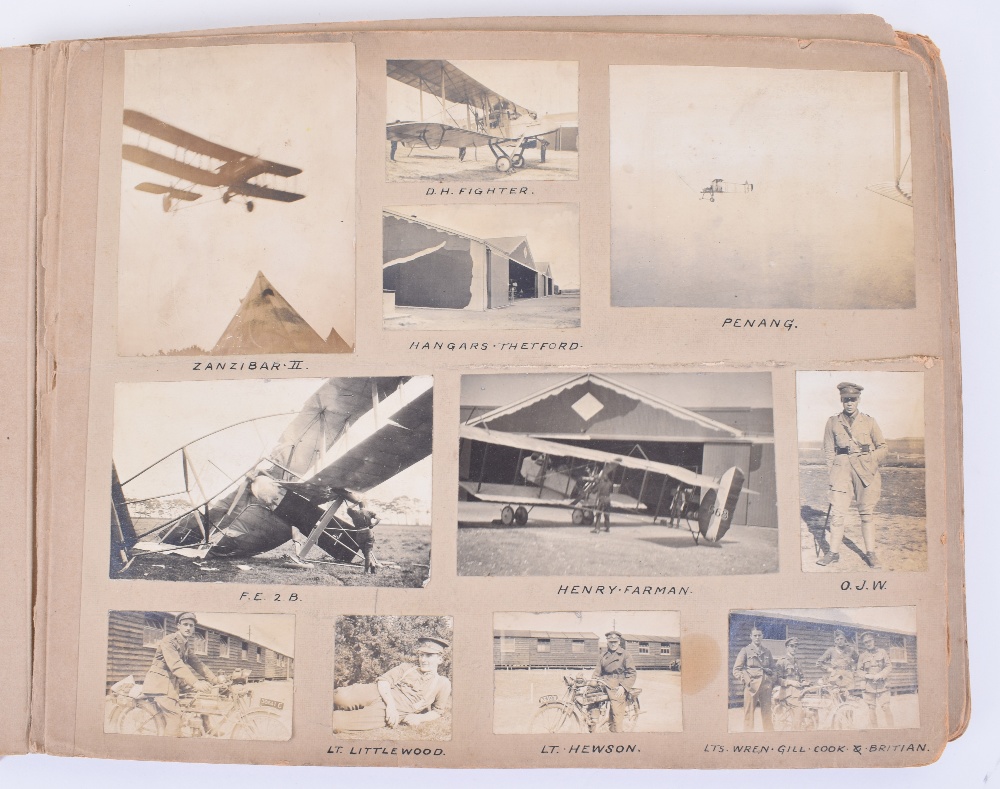 Important Photograph Album of a WW1 Royal Flying Corps Home Defence Squadron - Image 27 of 38