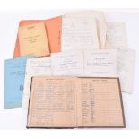 Unusual Collection of Ephemera Including Log Books to a Civilian Pilot