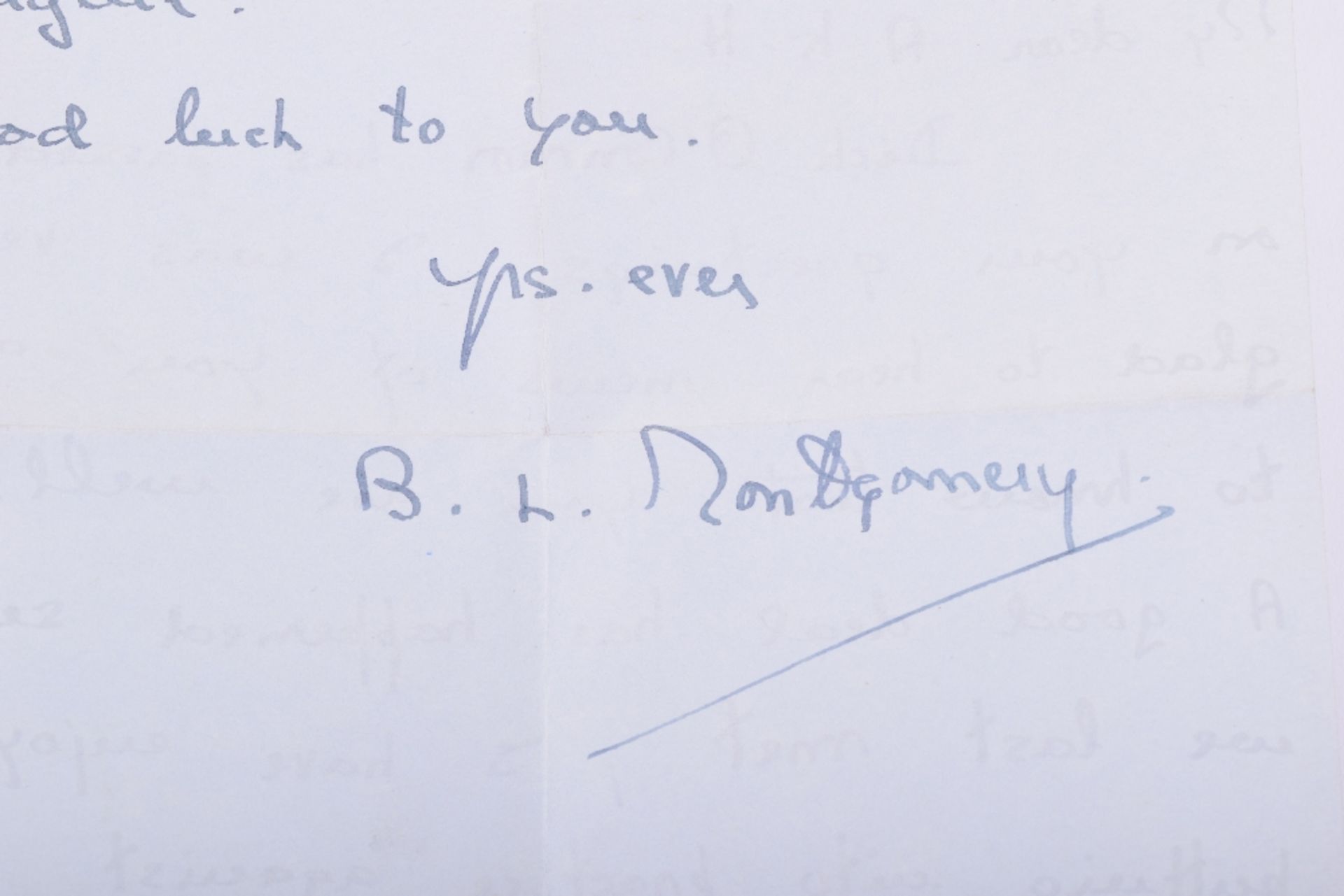 Historically Important Handwritten Letter from Field Marshall Montgomery, Written to a Military Frie - Image 7 of 8