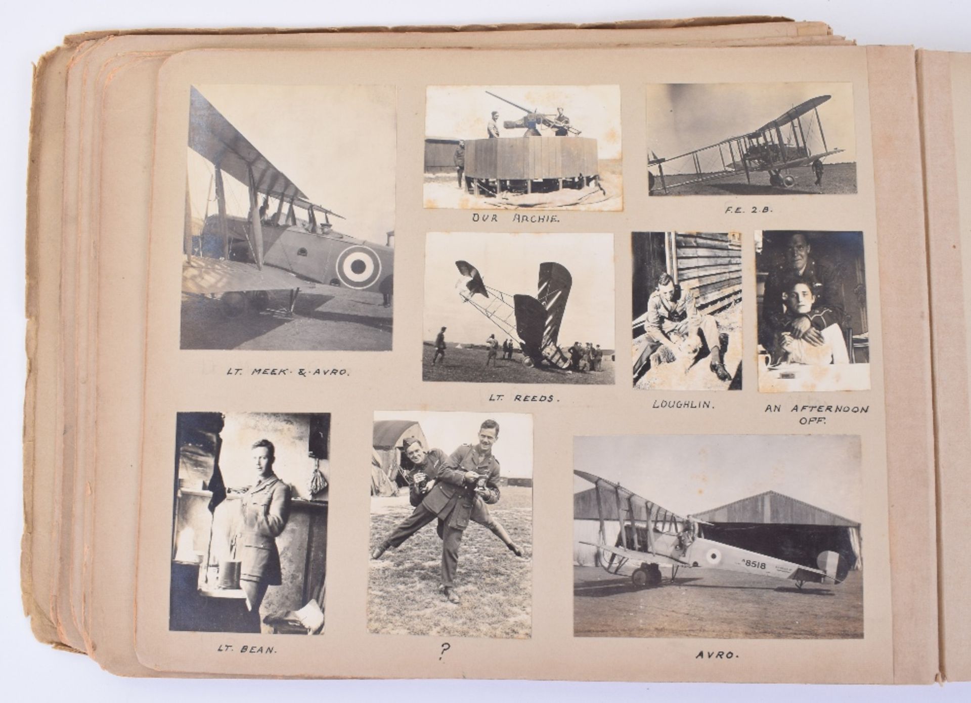 Important Photograph Album of a WW1 Royal Flying Corps Home Defence Squadron - Image 36 of 38