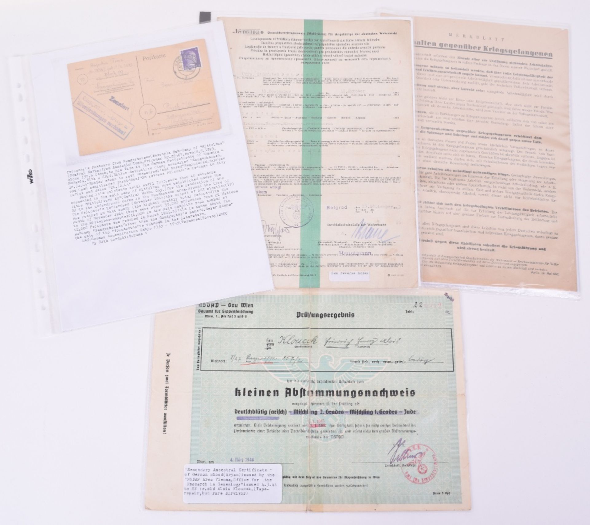 WW2 German / Third Reich Ephemera