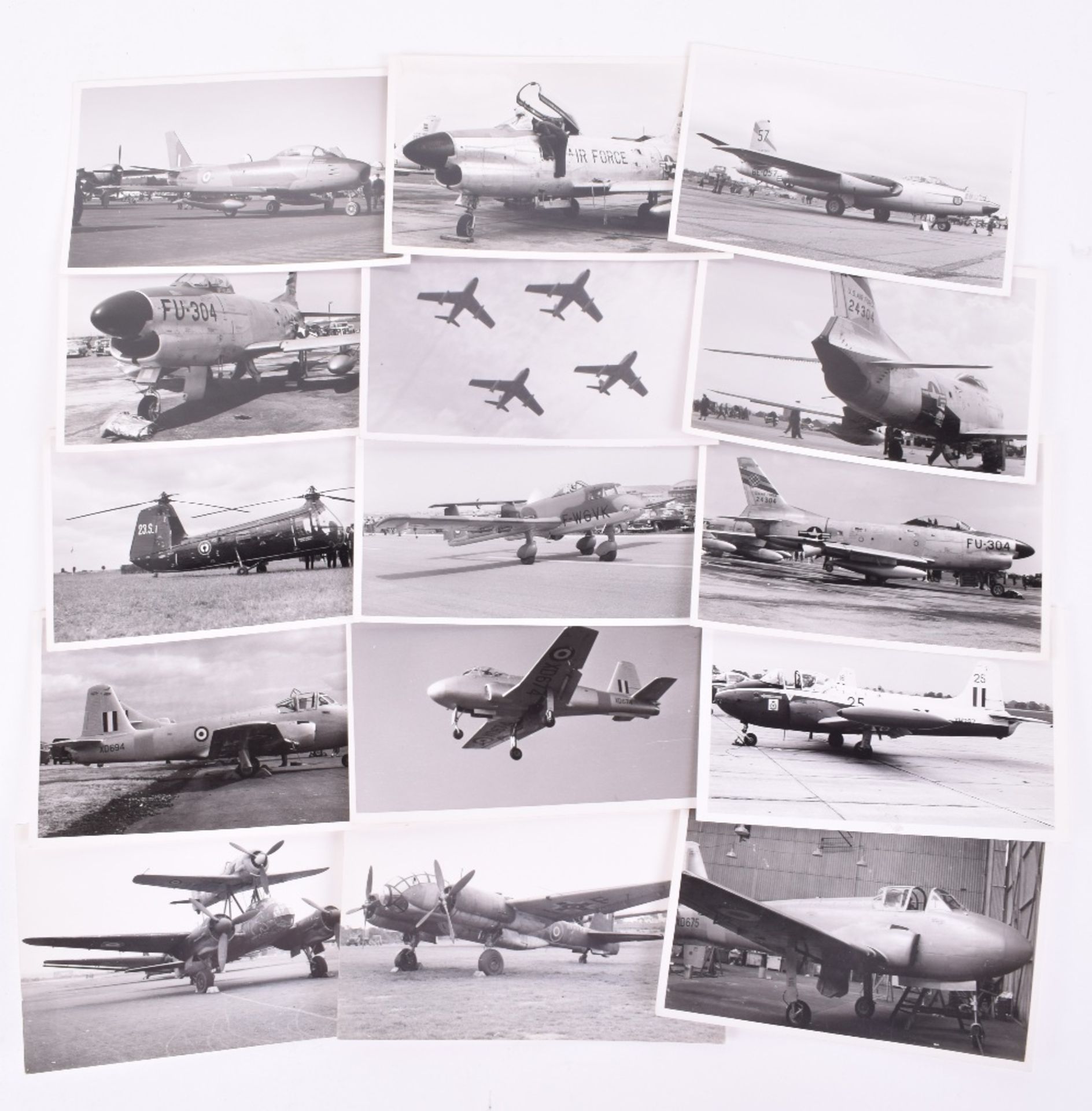 Large Collection of Black & White Aircraft Photographs - Image 7 of 13