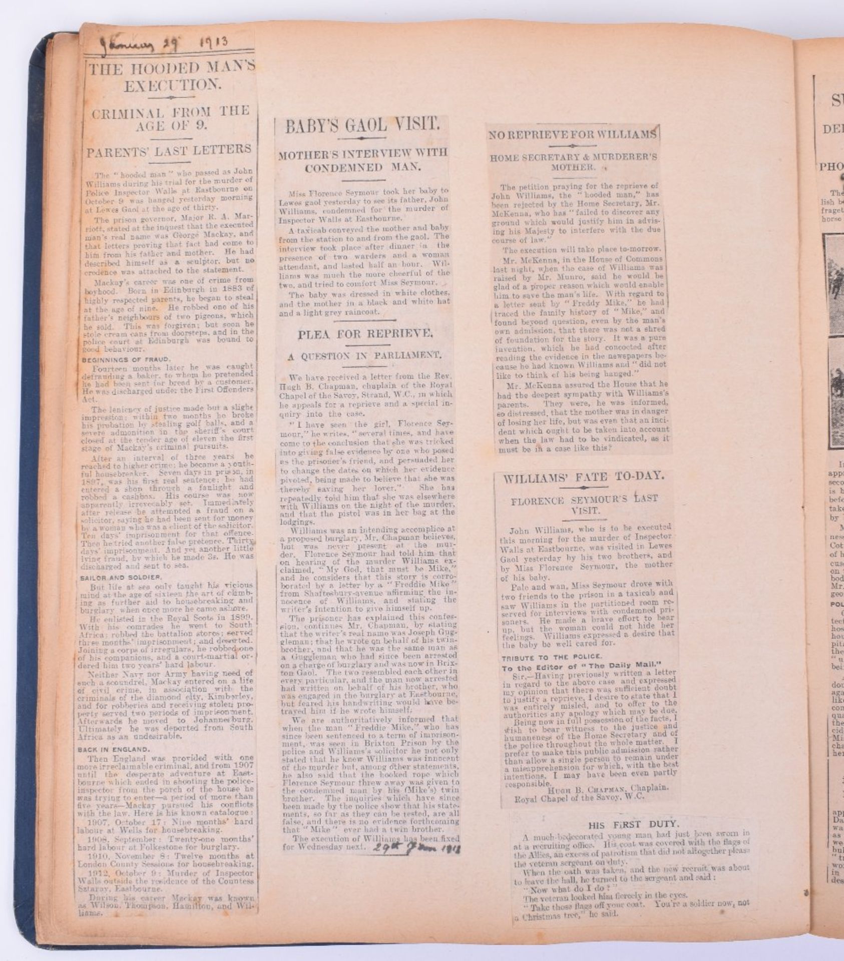Newspaper Scrap Album of Titanic, Suffragette and National Interest, - Image 14 of 19