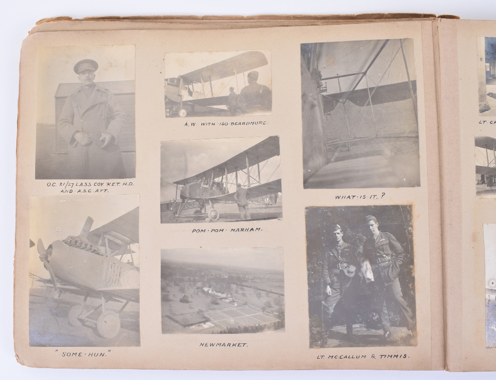 Important Photograph Album of a WW1 Royal Flying Corps Home Defence Squadron - Image 18 of 38