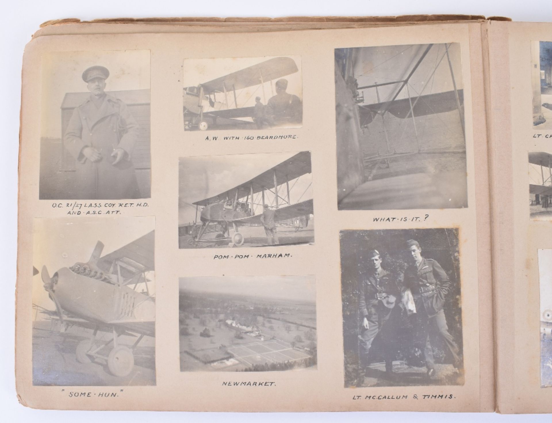 Important Photograph Album of a WW1 Royal Flying Corps Home Defence Squadron - Image 18 of 38