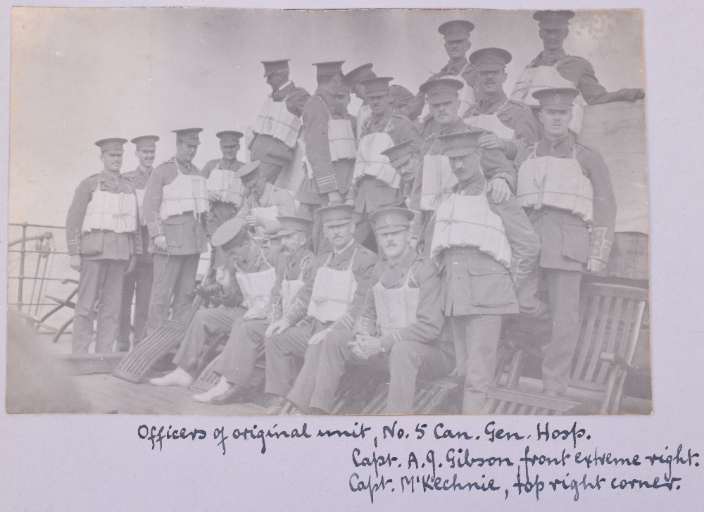 Very Interesting Great War Photograph Album and Scrap Album of the Canadian Army Medical Corps in Sa - Image 13 of 29