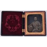 Victorian Rifle Volunteers Ambrotype Cased Photograph