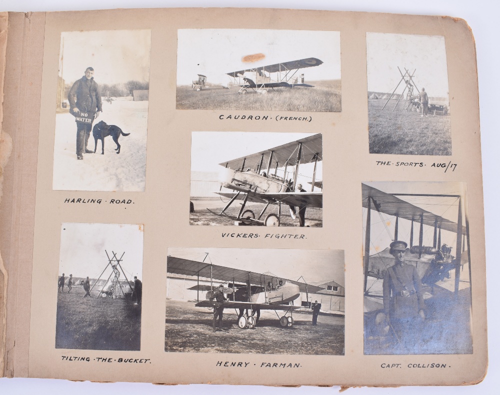 Important Photograph Album of a WW1 Royal Flying Corps Home Defence Squadron - Image 30 of 38