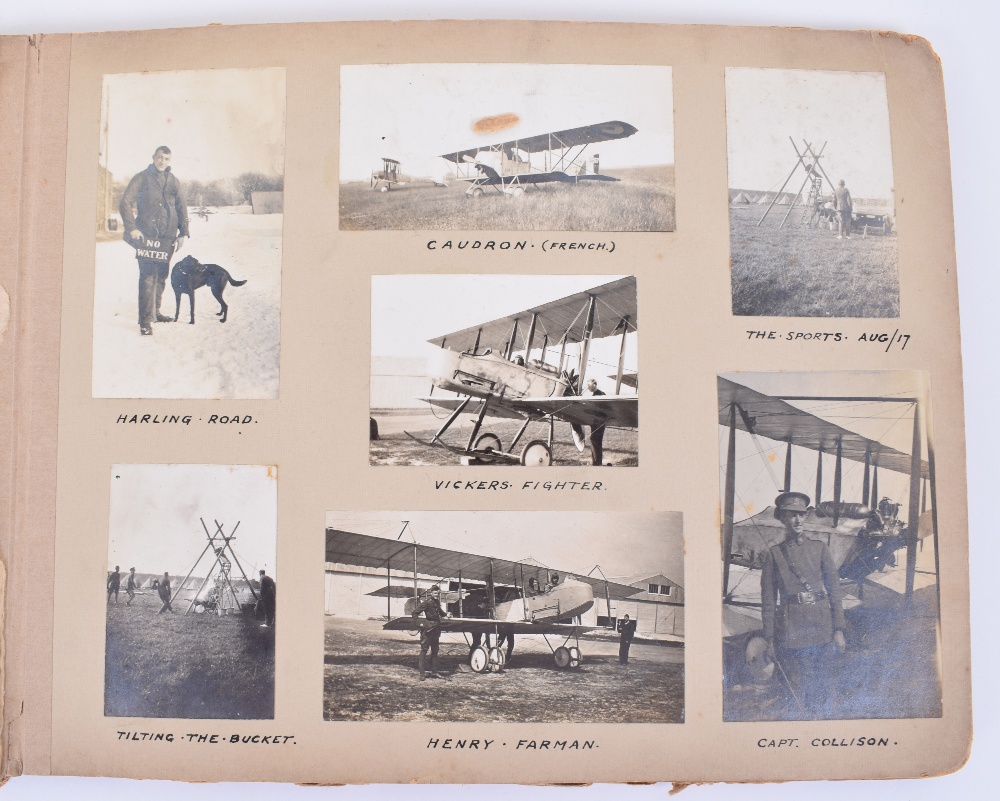 Important Photograph Album of a WW1 Royal Flying Corps Home Defence Squadron - Image 31 of 38