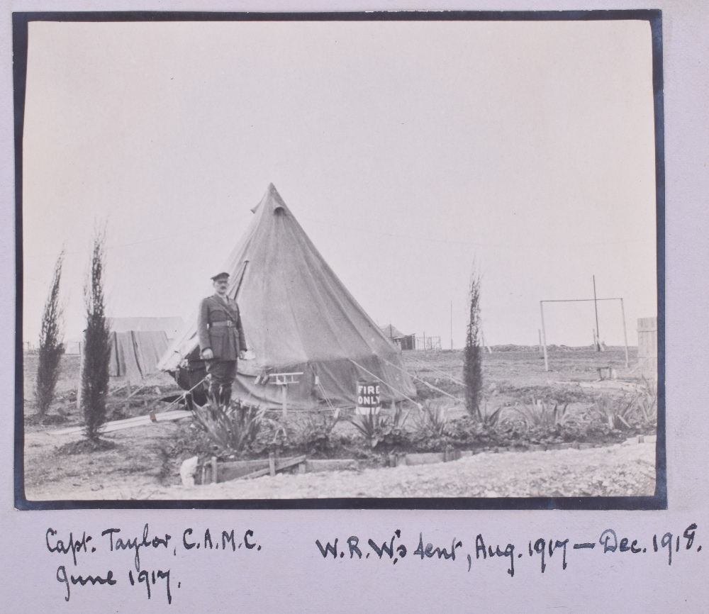 Very Interesting Great War Photograph Album and Scrap Album of the Canadian Army Medical Corps in Sa - Image 9 of 29