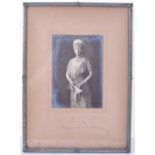 Signed and Framed Photograph of Queen Mary (Mary of Teck 1867-1953) Queen Consort of King George V