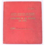 South African Air Force Observers and Air Gunners Log Book of 1433504 F/Sgt Clifford Morgan