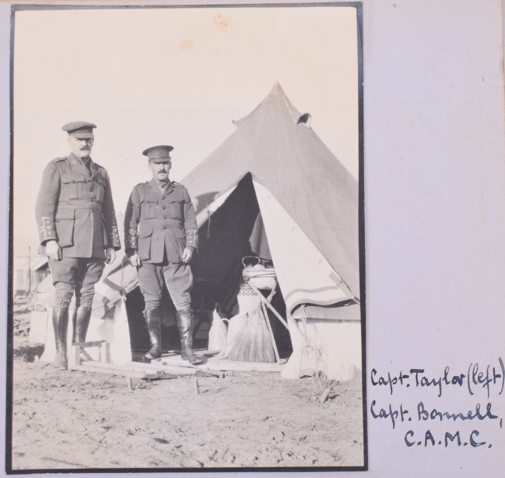 Very Interesting Great War Photograph Album and Scrap Album of the Canadian Army Medical Corps in Sa - Image 14 of 29