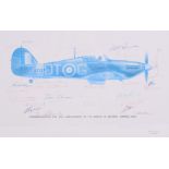 2x Framed Keith Broomfield Prints Commemorating The 40th Anniversary of The Battle Of Britain