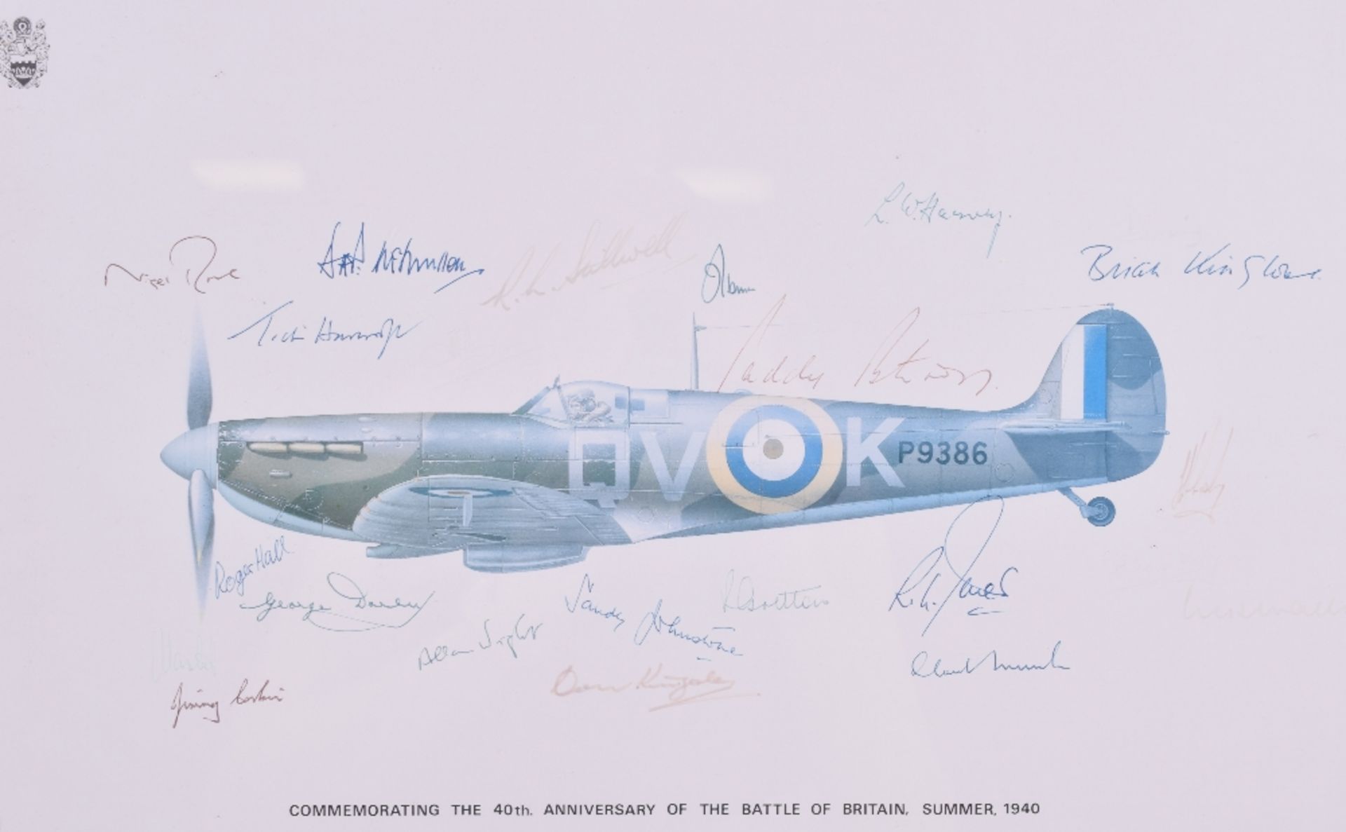 2x Framed Keith Broomfield Prints Commemorating The 40th Anniversary of The Battle Of Britain - Image 2 of 6