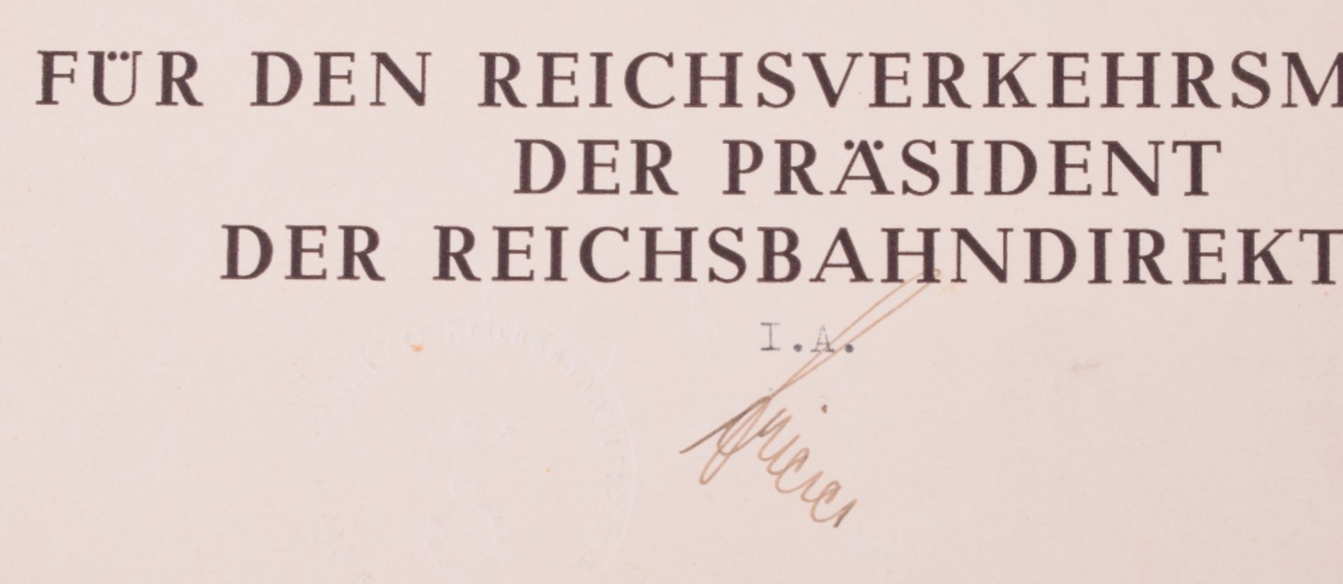 Third Reich Promotion Document of German Railways Interest - Image 2 of 7