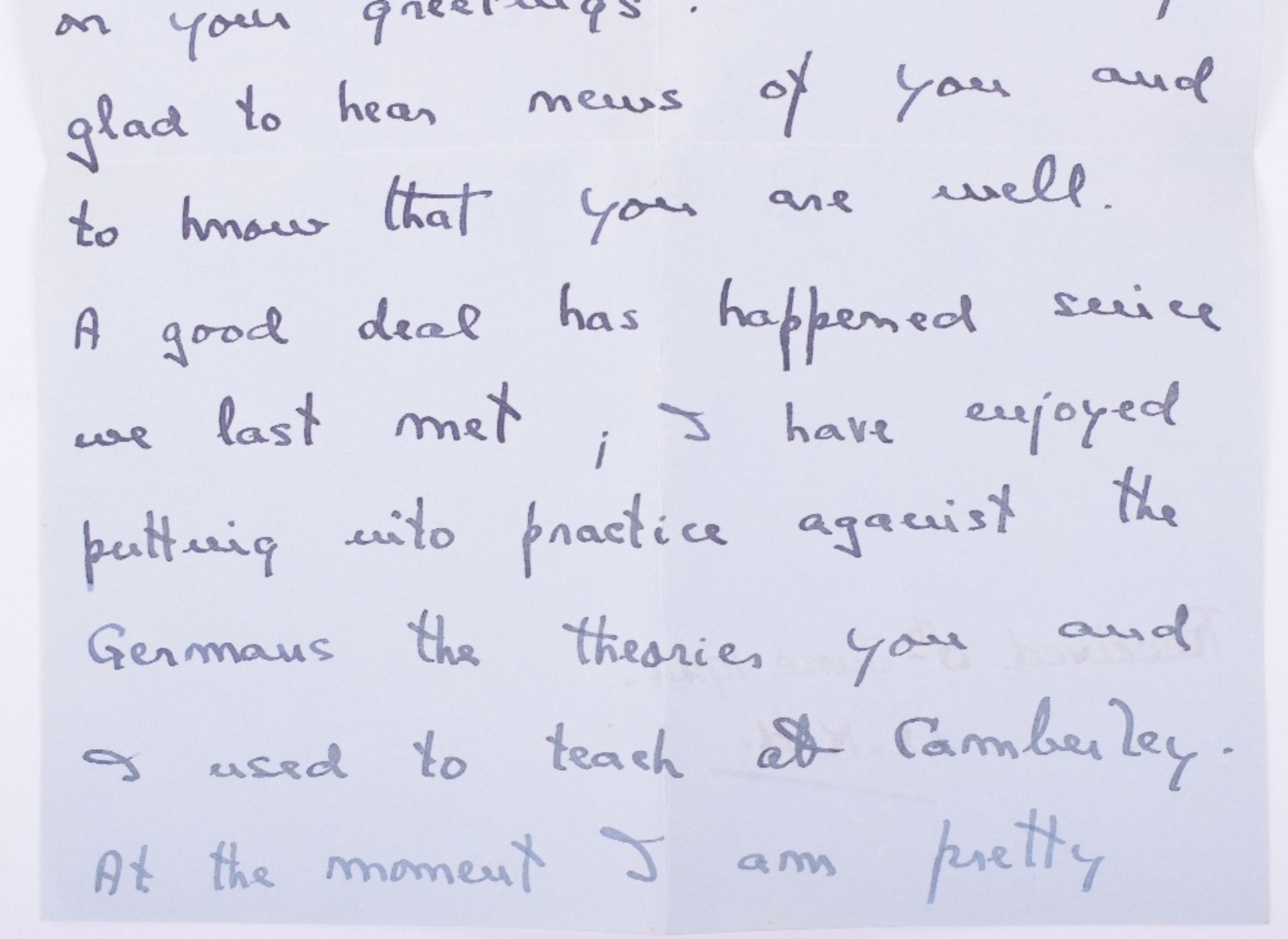 Historically Important Handwritten Letter from Field Marshall Montgomery, Written to a Military Frie - Image 5 of 8