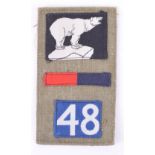 Engineer Field Park Company 49th West Riding Division Battle Dress Combination Insignia