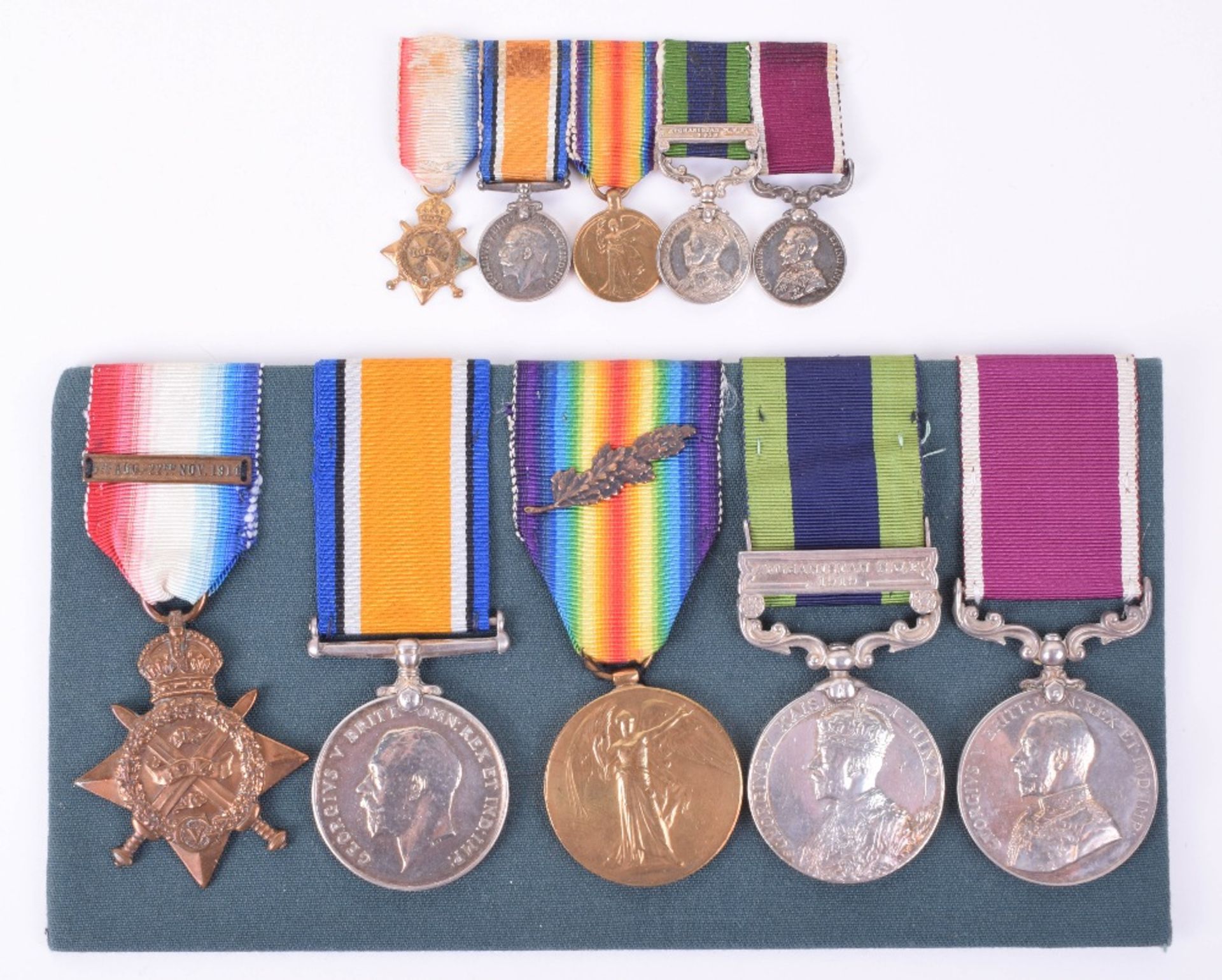 1914 Star Medal Trio, North West Frontier and Long Service Medal Group of Five Royal Field Artillery - Image 4 of 10