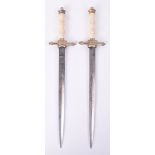 2x Dutch Naval Officers Daggers