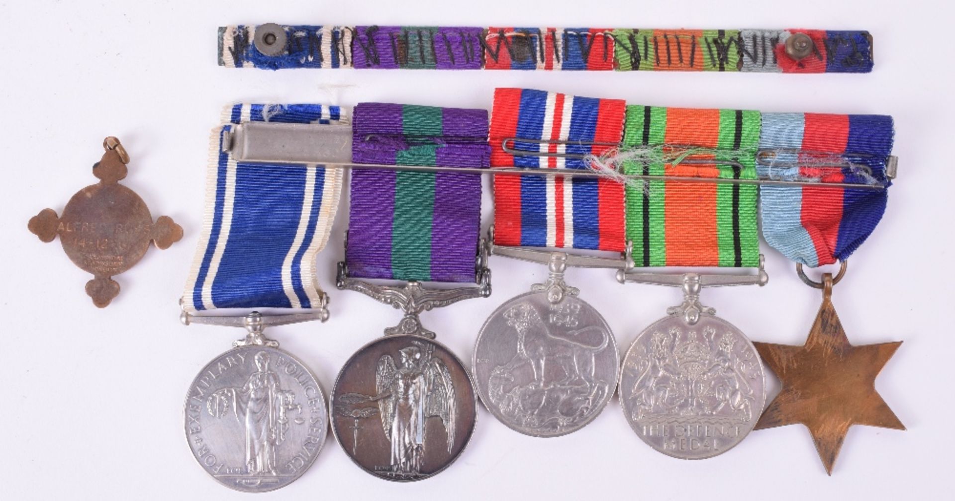 Metropolitan and Cyprus Police Medal Group of Five Awarded to Constable Alfred Edward Russ, Mentione - Image 4 of 12
