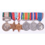 North West Frontier and WW2 Campaign Medal Group of Six to the Green Howards