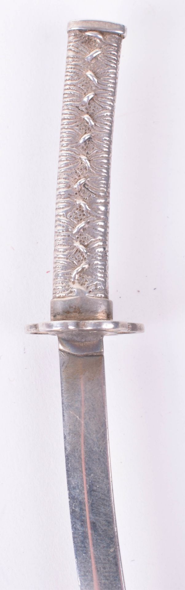 Fine Hallmarked Silver Japanese Sword Letter Opener - Image 6 of 6