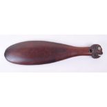 Maori Carved Wooden Club Patu