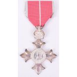 Member of the Most Excellent Order of the British Empire (M.B.E) Medal