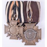 Third Reich NSDAP Political Leaders Court Mounted Medal Pair