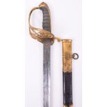 Good 1845 Pattern British Infantry Officers Sword