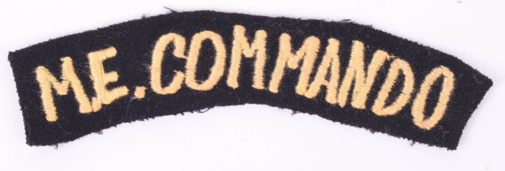 WW2 Middle East Commando Shoulder Title