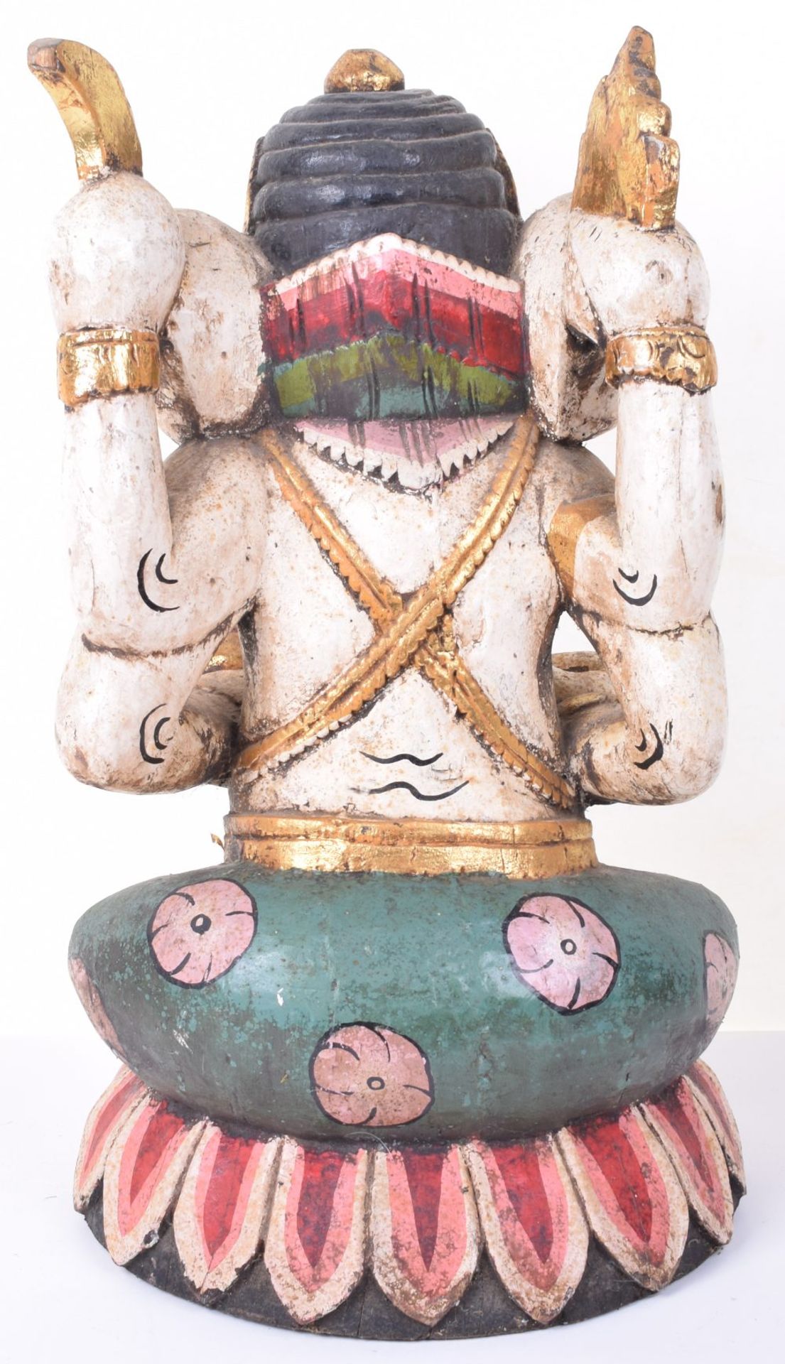 Fine Balinese Polychrome Painted Kris Stand - Image 2 of 6