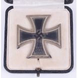 Third Reich Iron Cross 1st Class by C F Zimmermann in Original Box of Issue