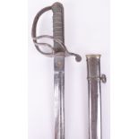 Good Late Victorian 1821 Pattern Light Cavalry Officers Sword of the Ayrshire Yeomanry Cavalry by He