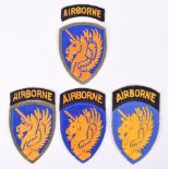 4x American 13th Airborne Division Tunic Patches