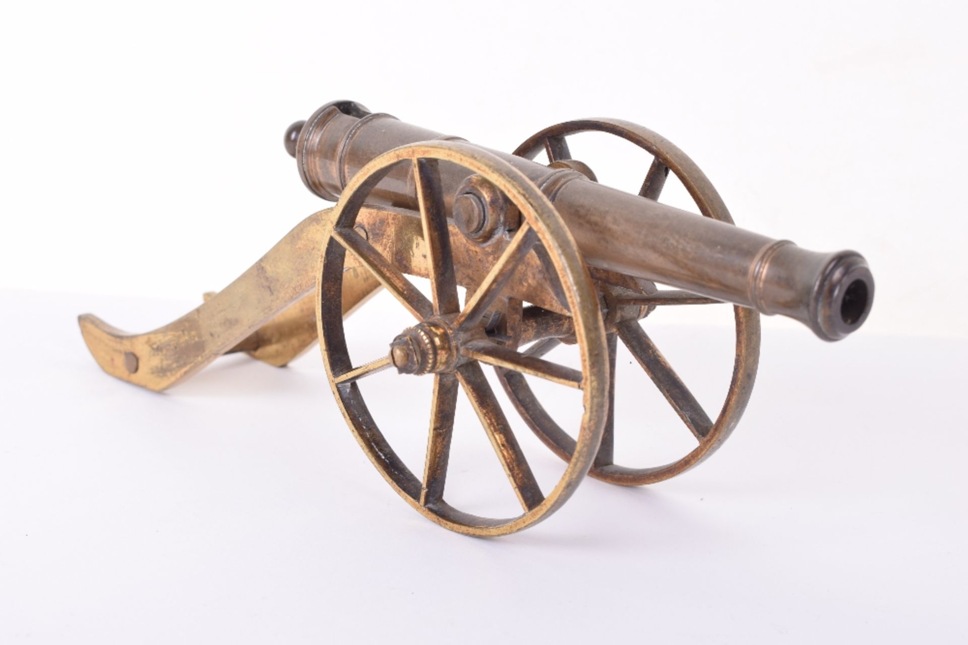 Early-19th Century all Brass Model Cannon - Image 2 of 4