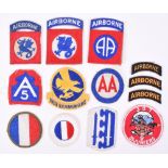 Selection of American Airborne Tunic Patches