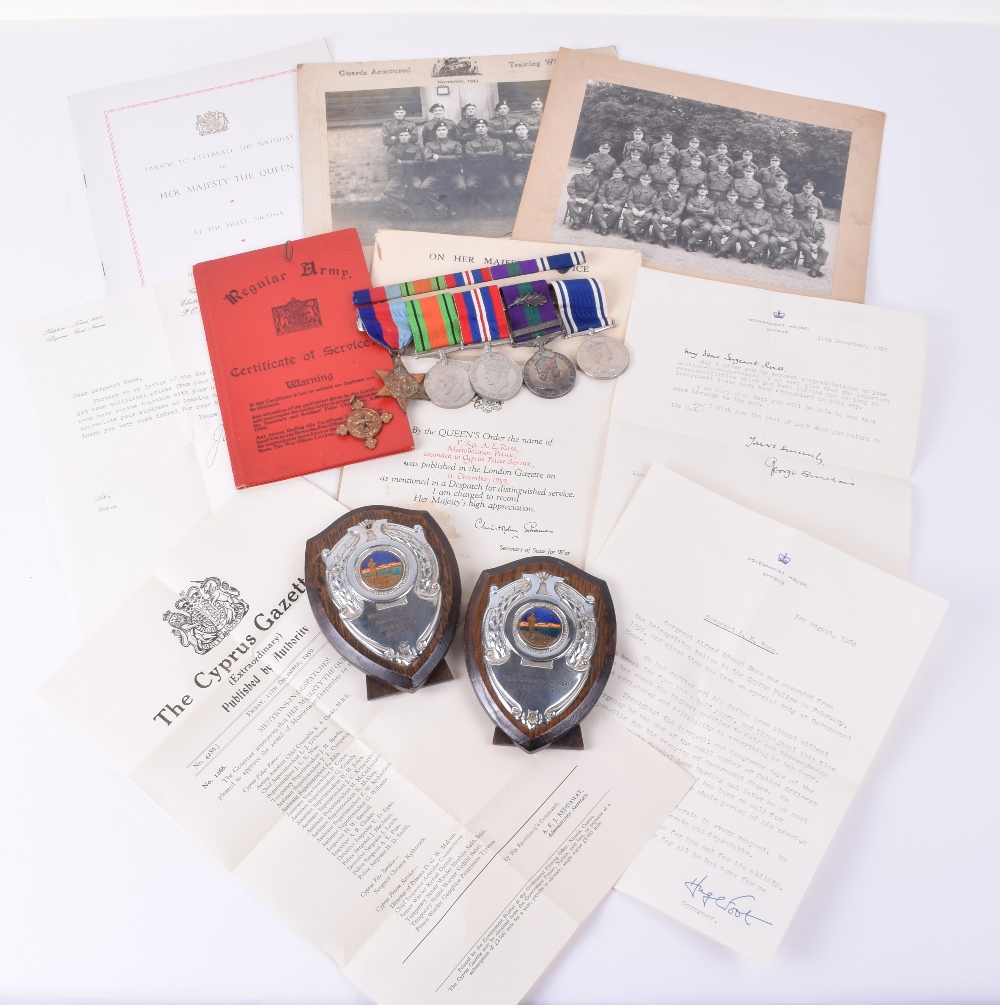 Metropolitan and Cyprus Police Medal Group of Five Awarded to Constable Alfred Edward Russ, Mentione