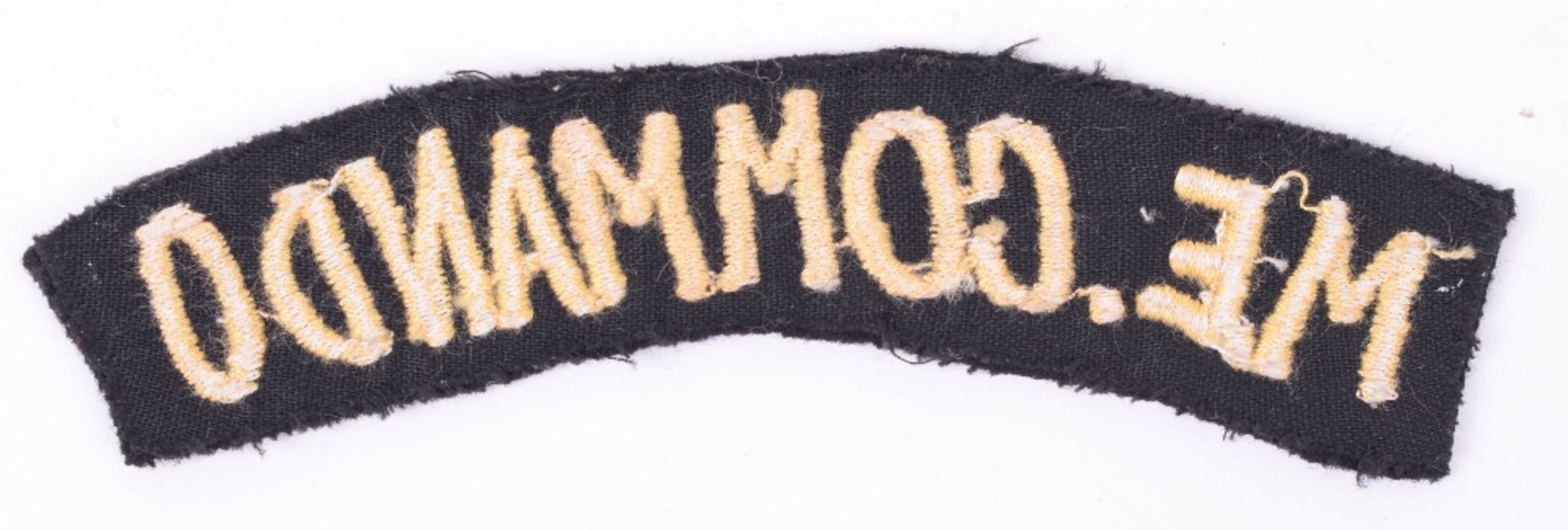 WW2 Middle East Commando Shoulder Title - Image 2 of 2