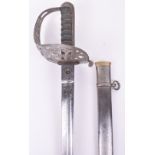 Late Victorian Heavy Cavalry Officers Undress Sword