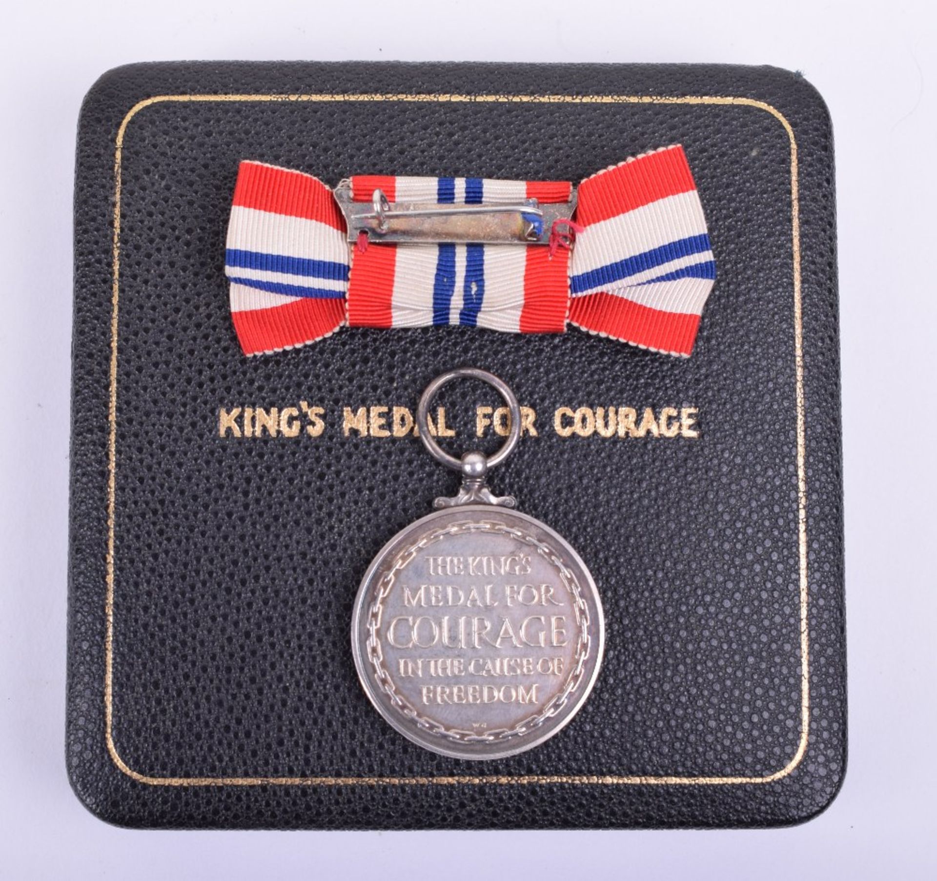 WW2 British Kings Medal for Courage - Image 2 of 5