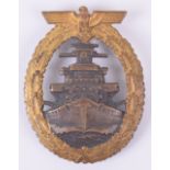 WW2 German Kriegsmarine High Seas Fleet War Badge by Schwerin Berlin